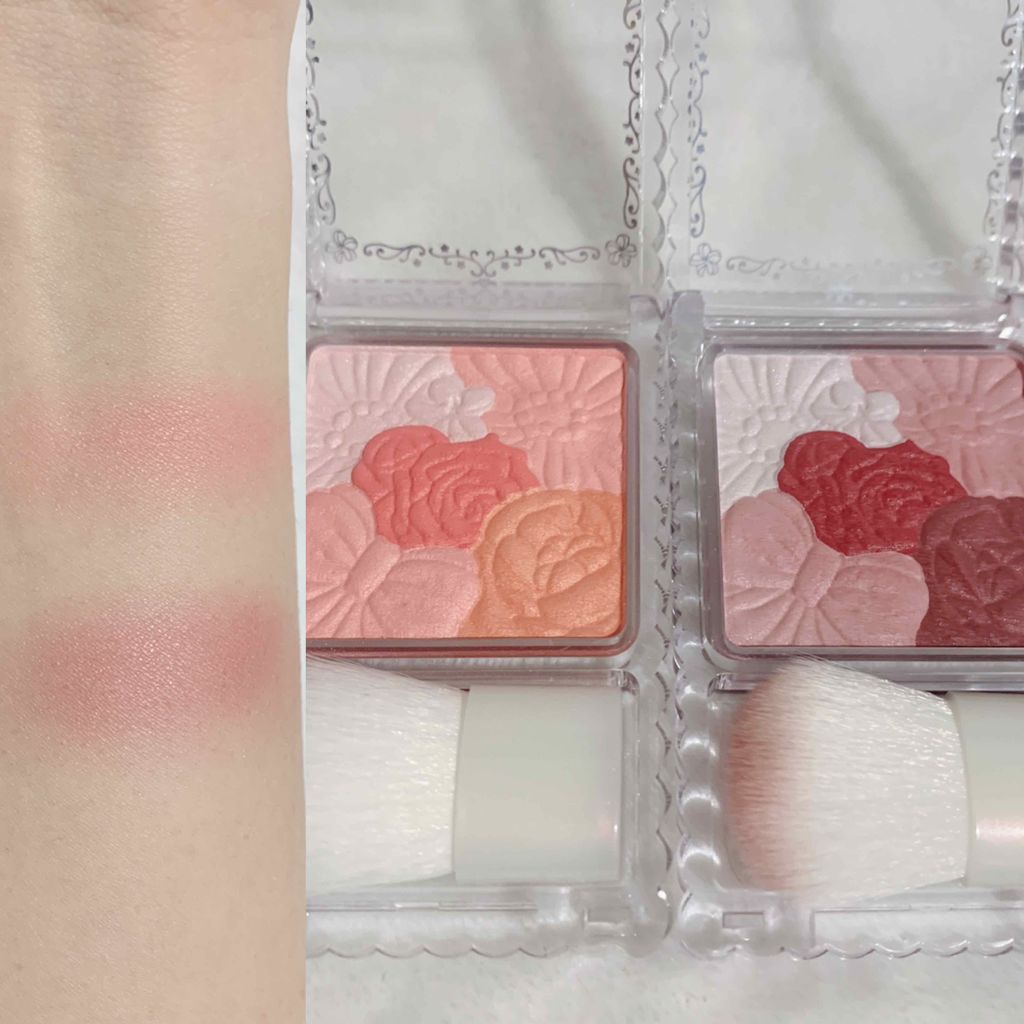 グロウフルールチークス/キャンメイク/パウダーチークを使ったクチコミ(2枚目)