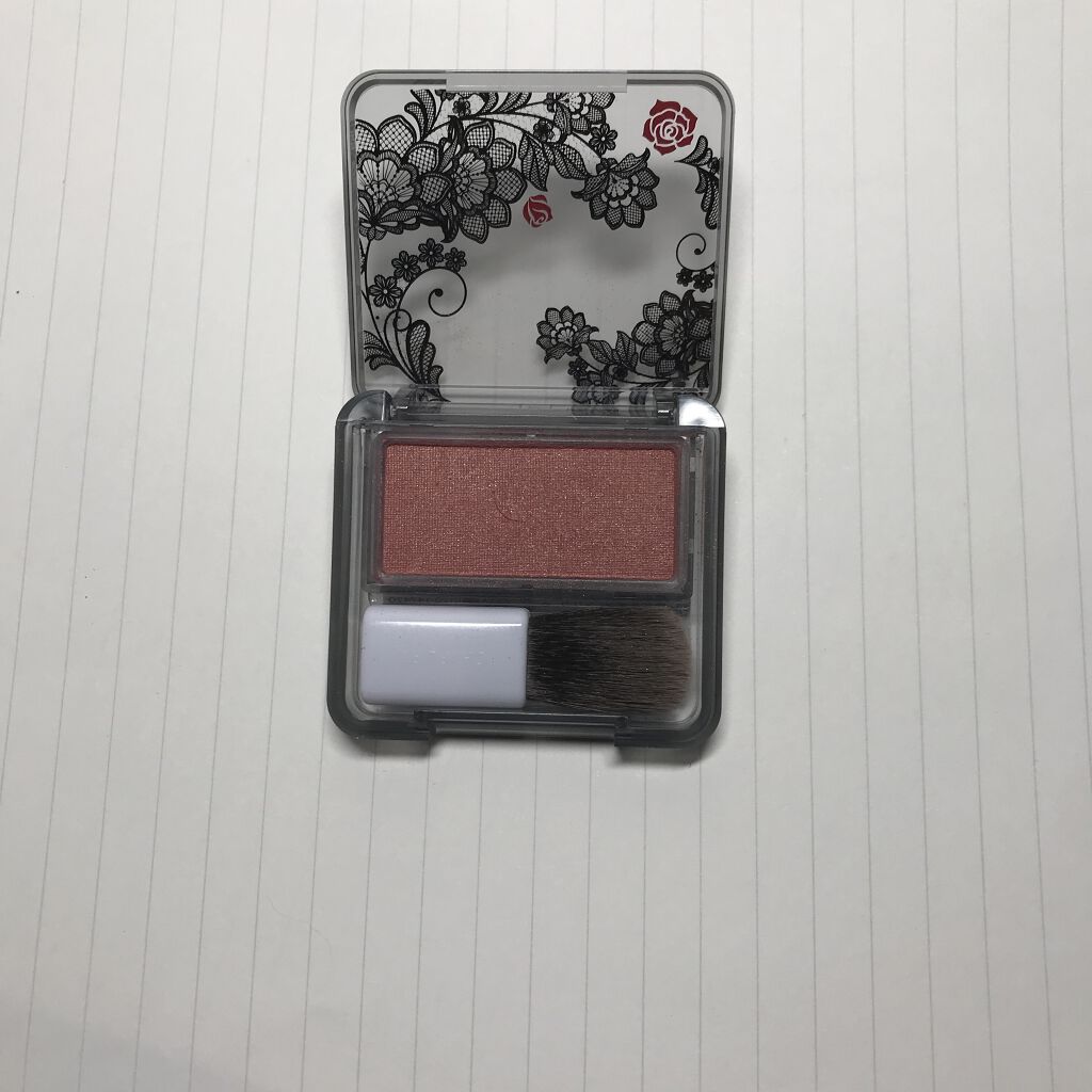 【限定】パウダー チーク 571 レッド系パール/ちふれ/パウダーチークを使ったクチコミ（2枚目）