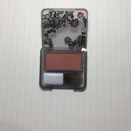 【限定】パウダー チーク 571 レッド系パール/ちふれ/パウダーチークを使ったクチコミ(2枚目)