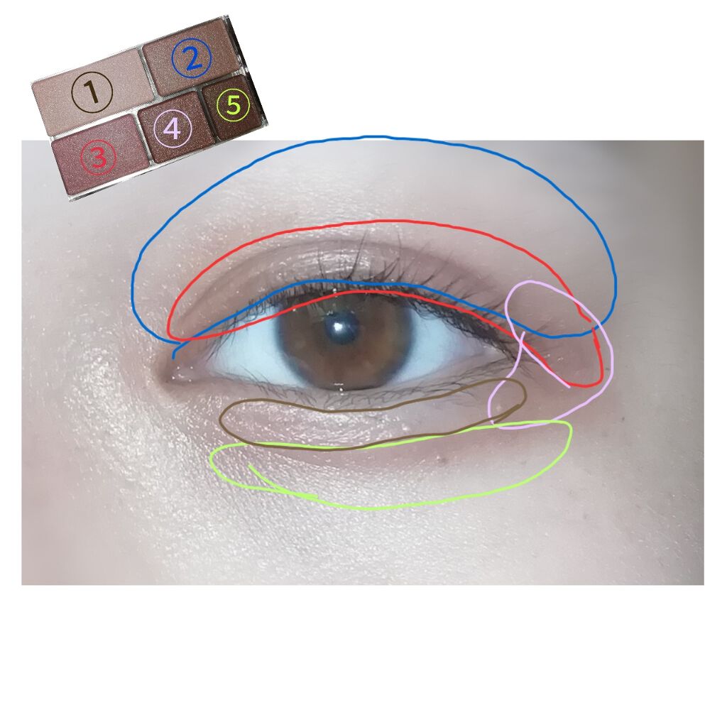 パーフェクトマルチアイズ/キャンメイク/アイシャドウパレットを使ったクチコミ(3枚目)