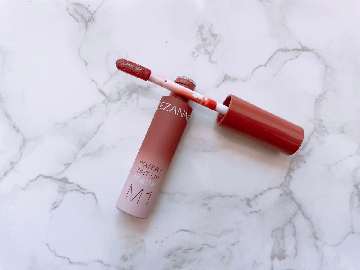 ウォータリーティントリップ マット/CEZANNE/リップティントを使ったクチコミ(2枚目)
