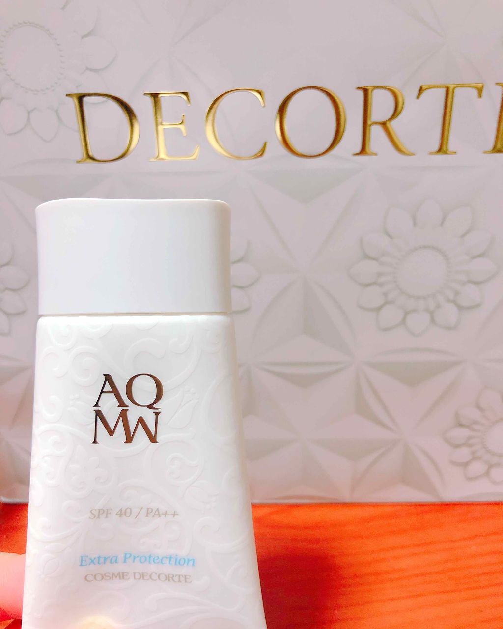 DECORTÉ AQ MW エクストラ プロテクションのクチコミ「＊コスメデコルテの日焼け止め美容液＊

だんだん日差しが強くなってきて、日焼け止め必須になって.....」（1枚目）