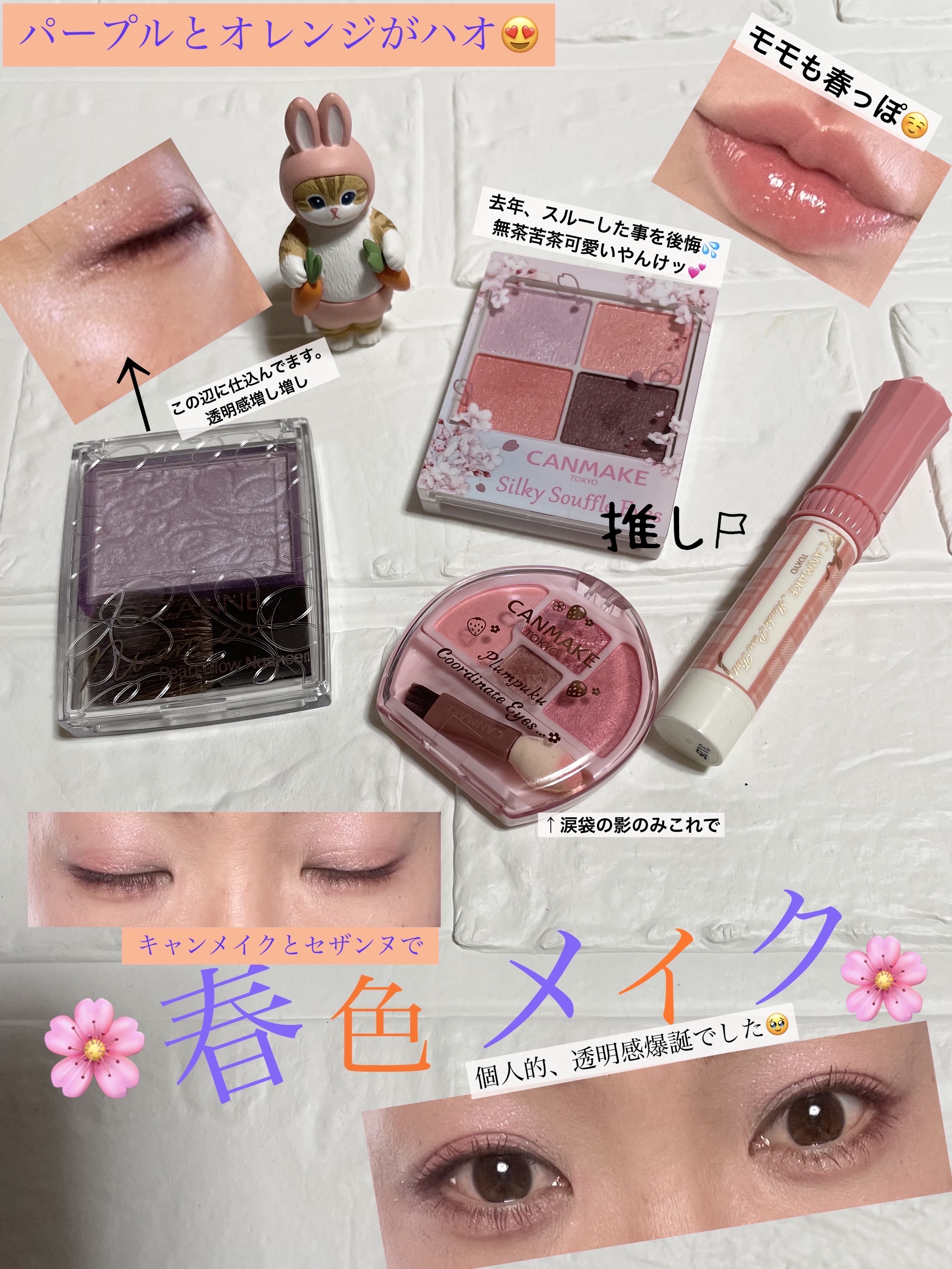 シルキースフレアイズ/キャンメイク/アイシャドウパレットを使ったクチコミ（1枚目）