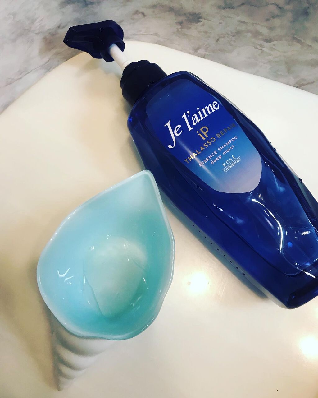 iP タラソリペア 補修美容液 シャンプー/トリートメント (モイスト&スムース)/Je l'aime/市販シャンプーを使ったクチコミ(2枚目)