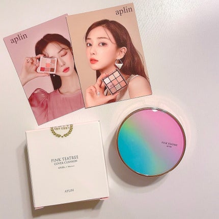 ピンクティーツリーカバークッション/APLIN/クッションファンデーションを使ったクチコミ(2枚目)