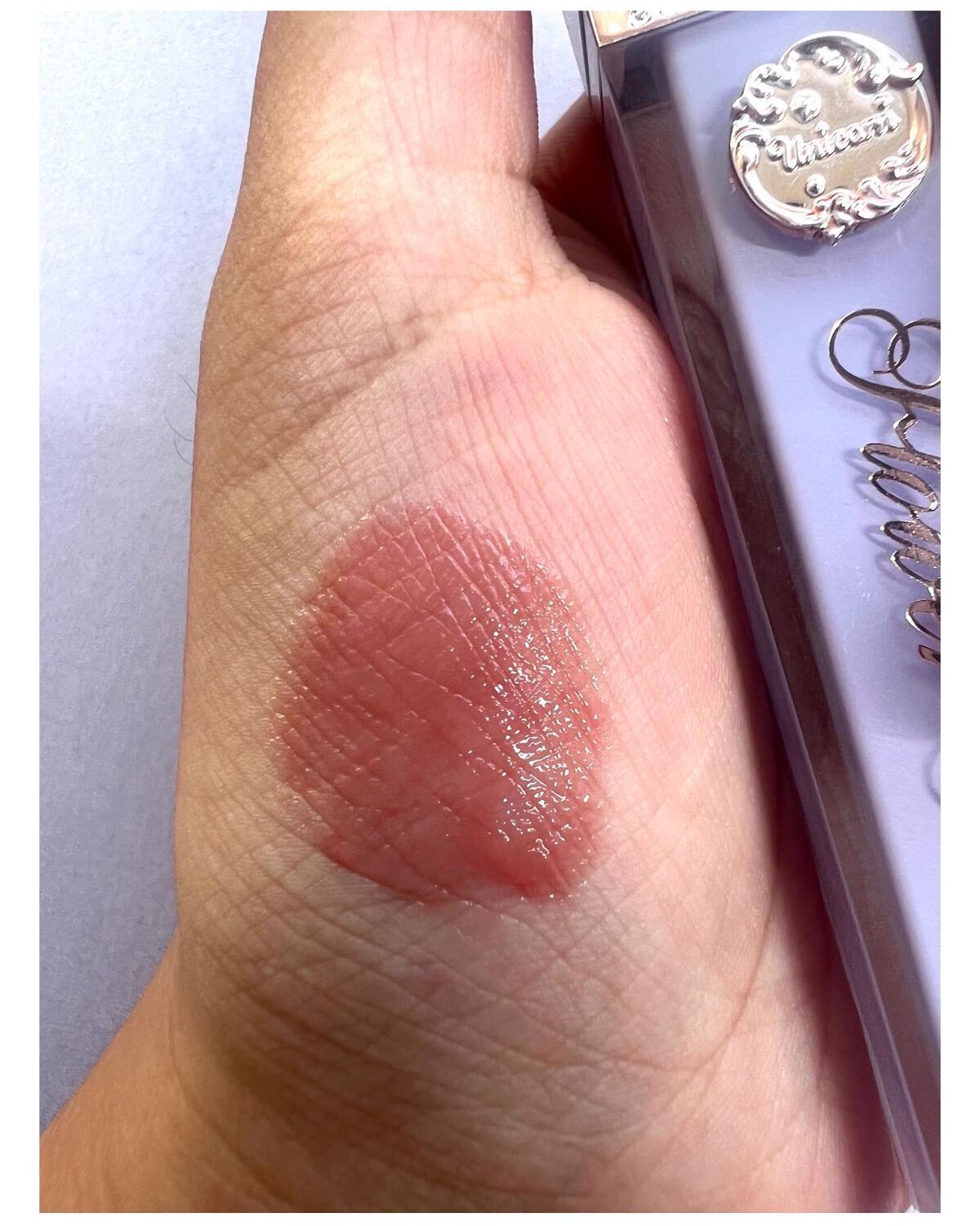 クリスタルユニコーンシリーズリップグロス J05 Peach Agate/FlowerKnows/リップグロスを使ったクチコミ（3枚目）