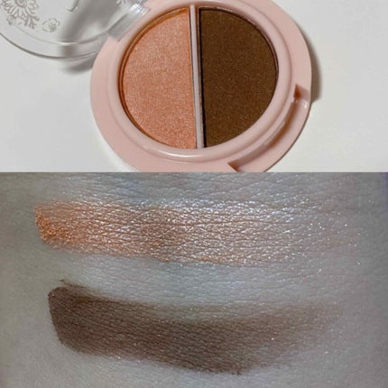 パウダーアイシャドウ ブルーミングキティ/DAISO/アイシャドウパレットを使ったクチコミ(2枚目)