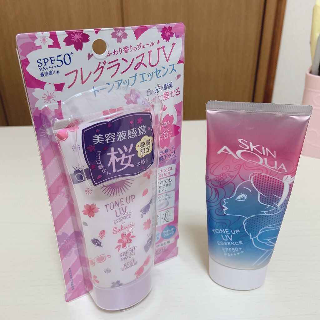 スキンアクア トーンアップUVエッセンス/スキンアクア/日焼け止めクリームを使ったクチコミ(1枚目)