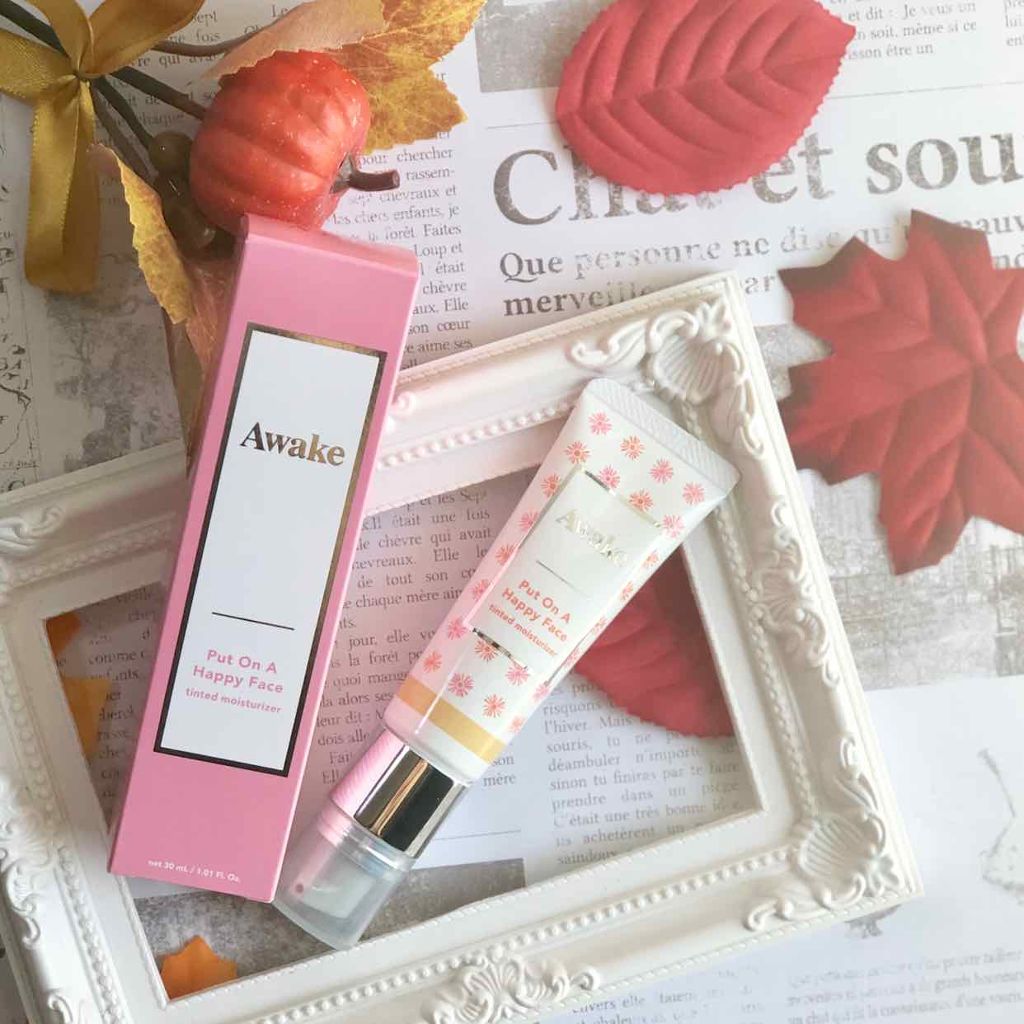 プットオンアハッピーフェイス ティンティド モイスチュアライザー 01 light medium/Awake/CCクリームを使ったクチコミ（1枚目）