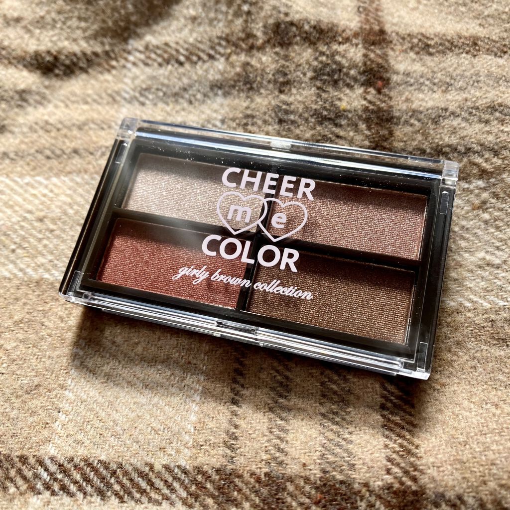 CHEER me COLOR アイシャドウ/セリア/アイシャドウパレットを使ったクチコミ（2枚目）