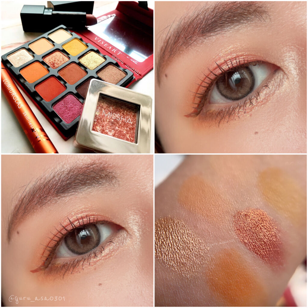 グリッタープリズム シャドウ/MISSHA/グリッターを使ったクチコミ（1枚目）