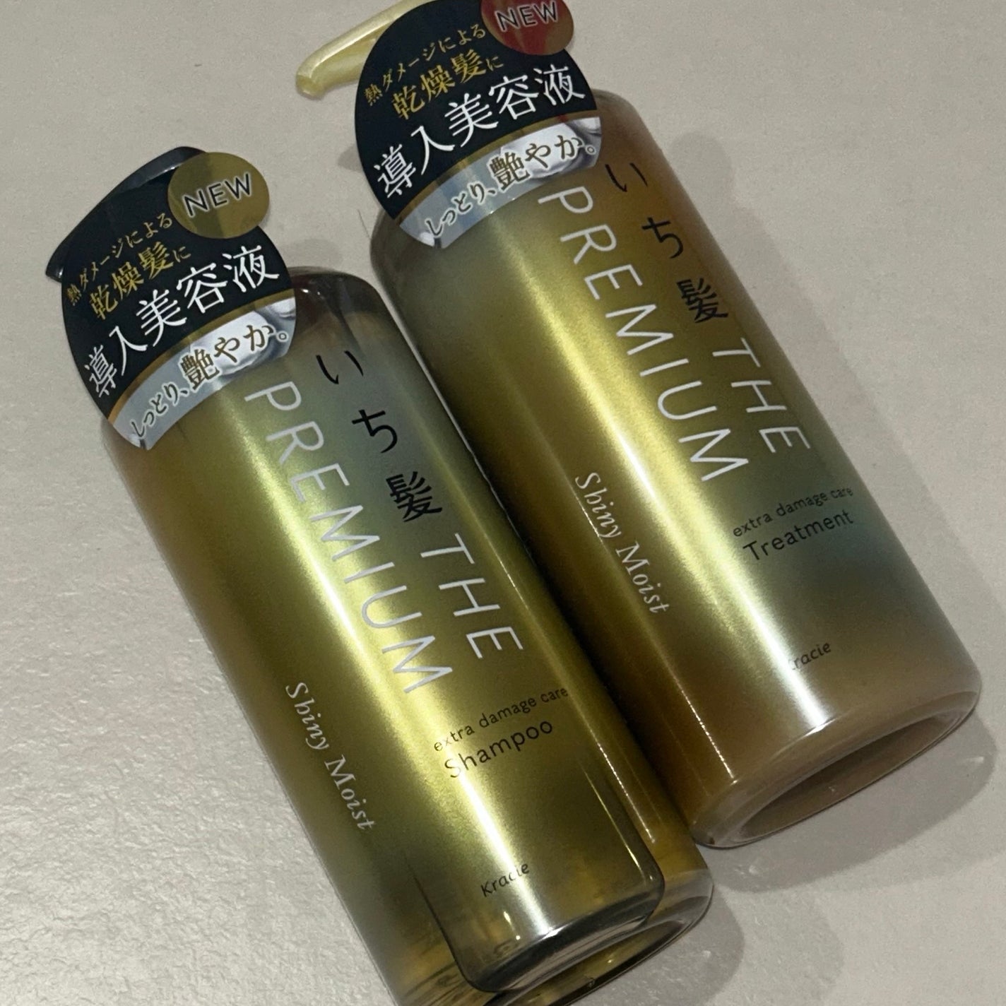 THE PREMIUM エクストラダメージケアシャンプー/トリートメント(シャイニーモイスト)/いち髪/市販シャンプーを使ったクチコミ(5枚目)