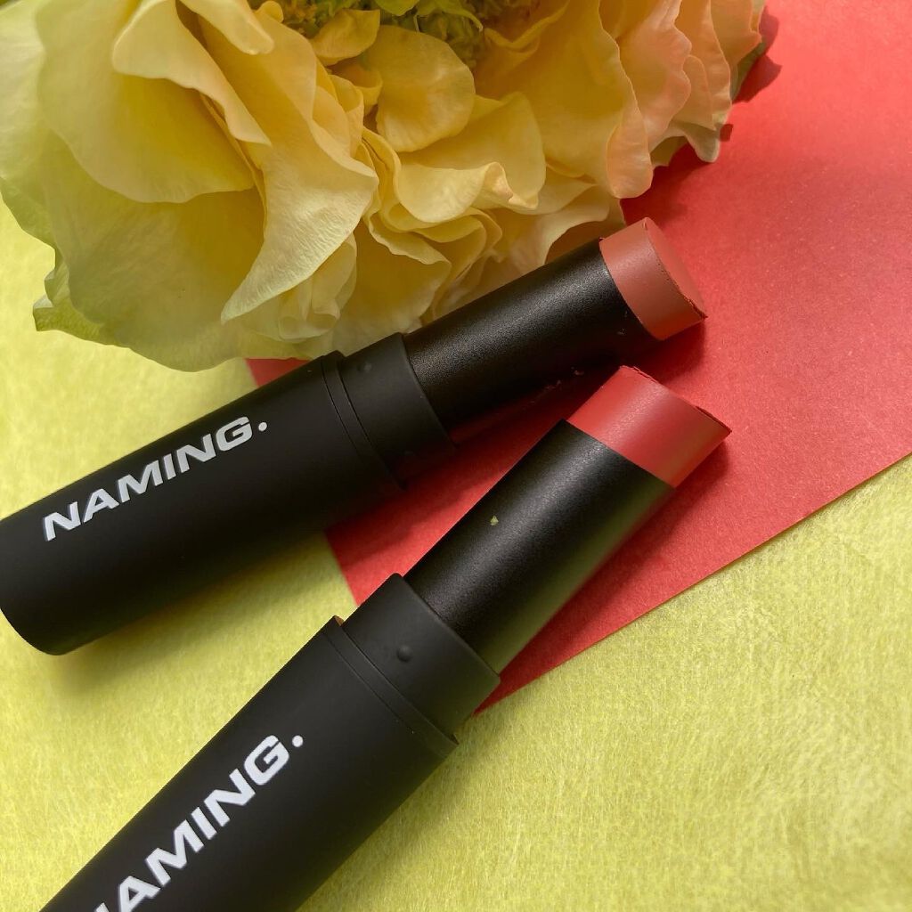スマッジセミマットリップスティック/NAMING./口紅を使ったクチコミ(3枚目)