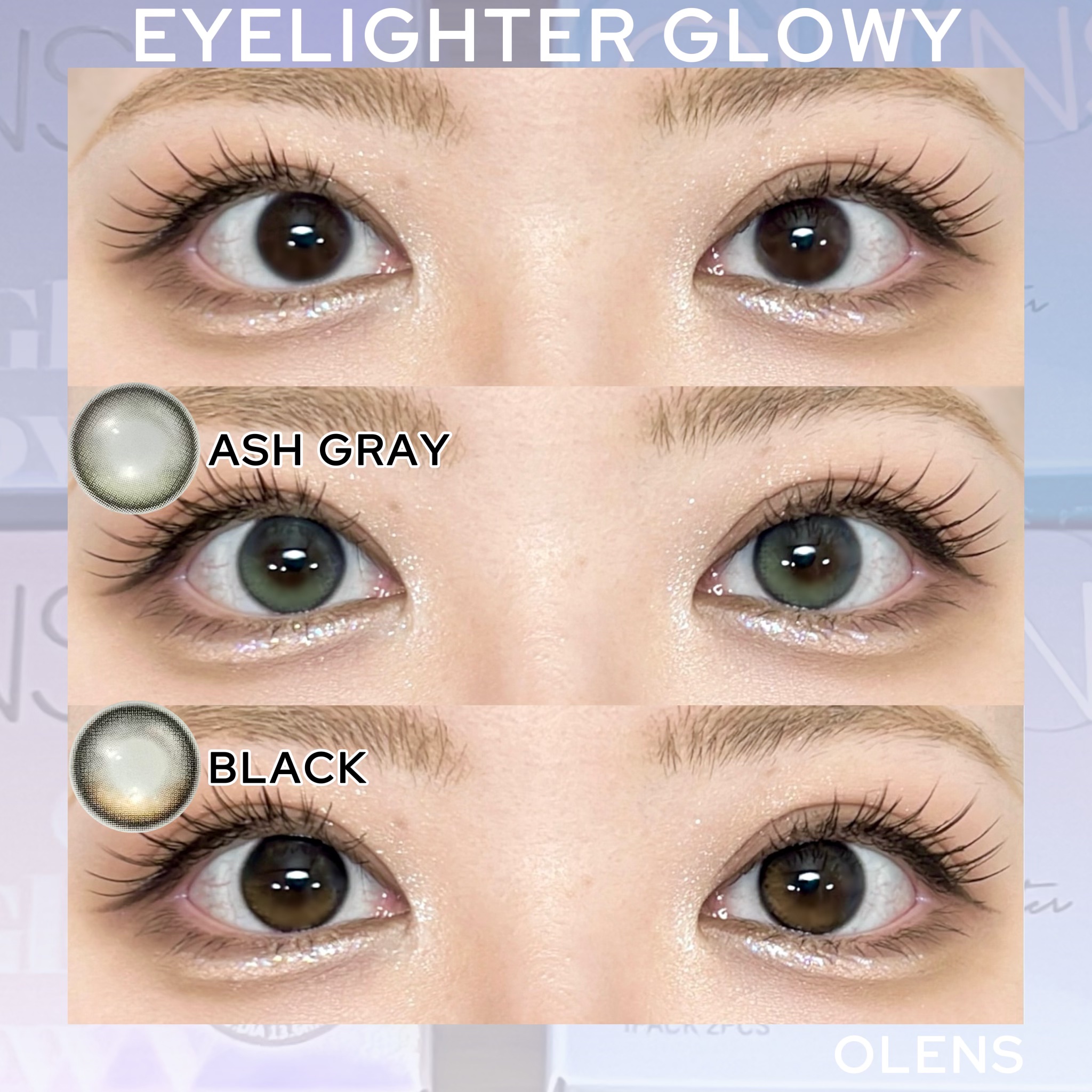 Eyelighter Glowy 1Month/OLENS/カラーコンタクトレンズを使ったクチコミ（3枚目）