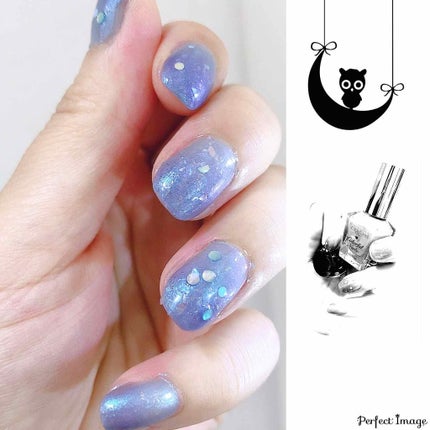 ジェルトップコート(ニュアンス)/ettusais/ジェルネイルを使ったクチコミ(2枚目)