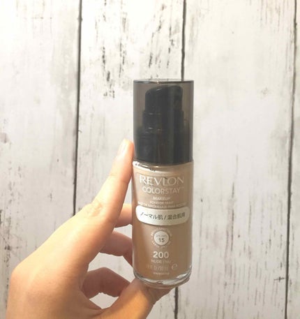 カラーステイ メイクアップ/REVLON/リキッドファンデーションを使ったクチコミ(1枚目)