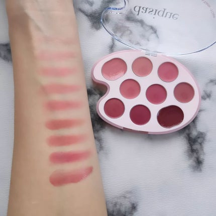 ムードペインティングリップアンドチークパレット/dasique/マルチパレットを使ったクチコミ(5枚目)