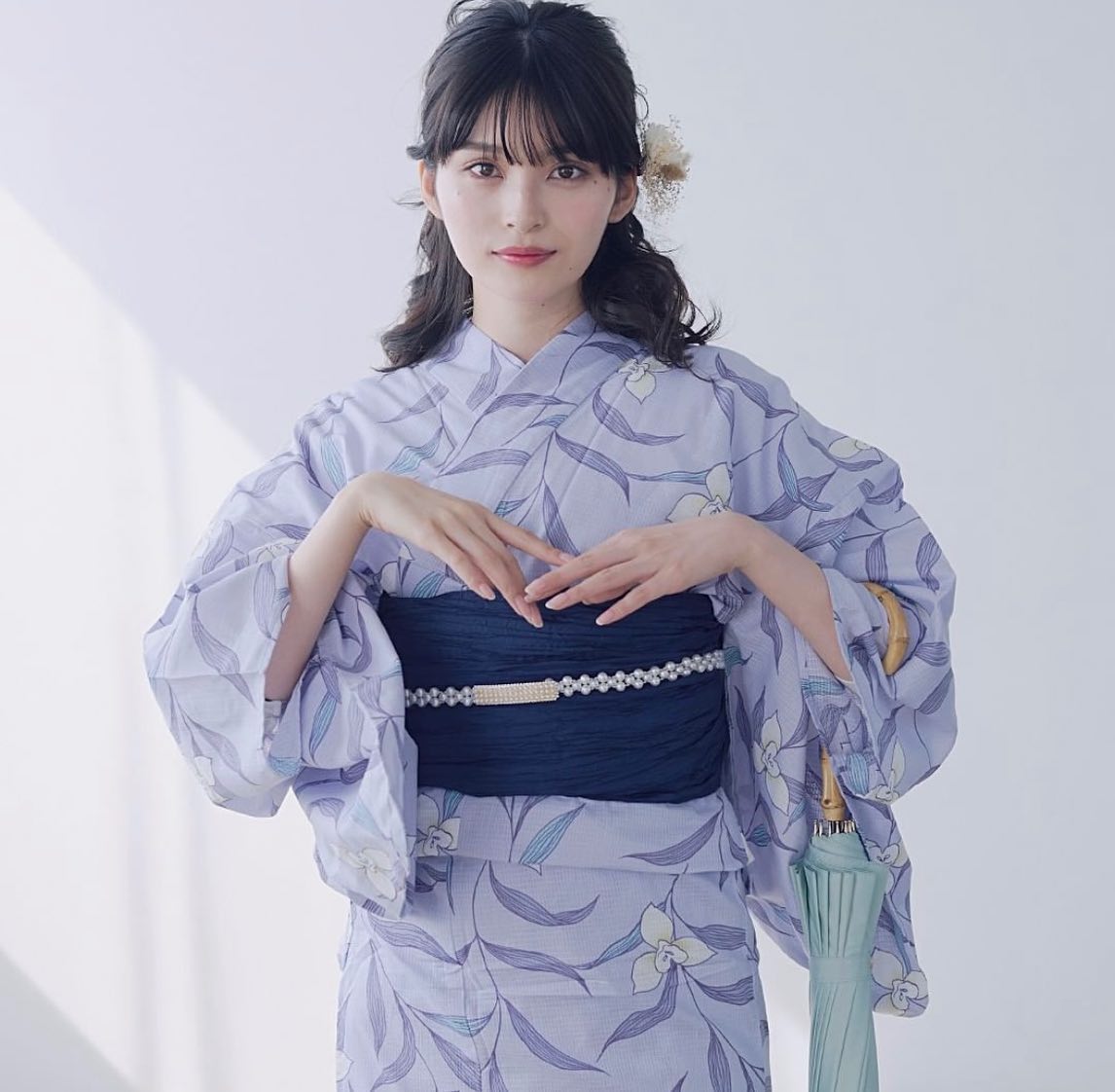 HARUNA on LIPS 「.浴衣撮影のヘアメイクしました✨..いつもお世話になってる@d..」(3枚目)