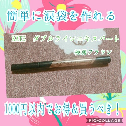 ダブルラインエキスパート/KATE/リキッドアイライナーを使ったクチコミ(1枚目)
