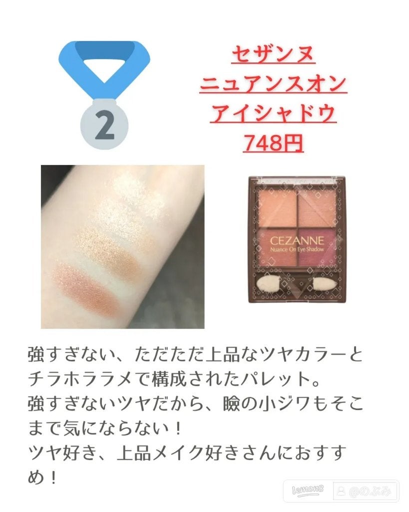 ベージュトーンアイシャドウ/CEZANNE/アイシャドウパレットを使ったクチコミ(4枚目)