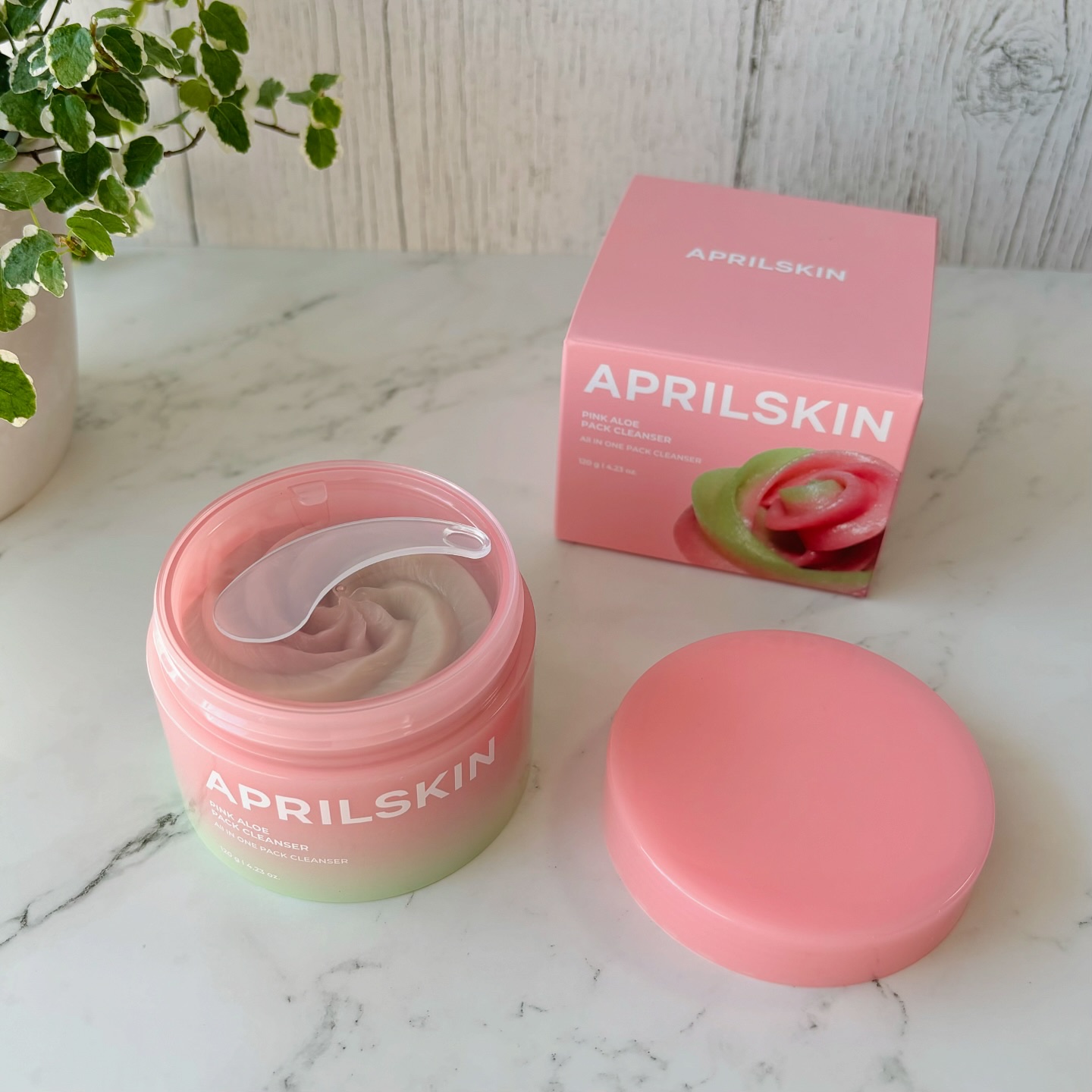 ピンクアロエメレンゲクレンザー/APRILSKIN/その他洗顔料を使ったクチコミ（2枚目）