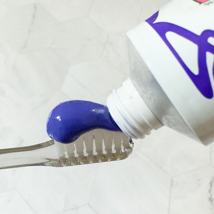 ホワイトパープル歯みがき ピーチフローラルミントの香り/EUTHYMOL/歯磨き粉を使ったクチコミ(7枚目)