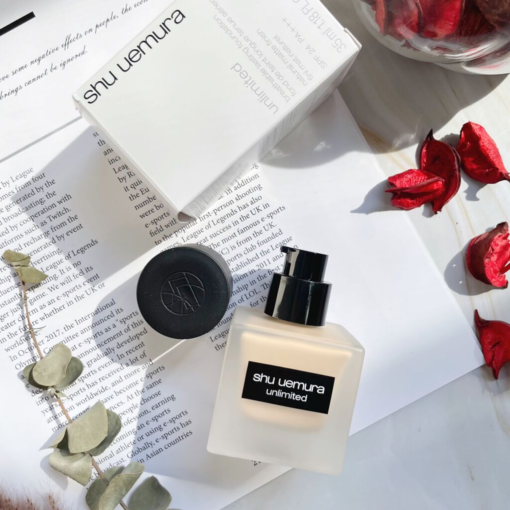 （旧）アンリミテッド ラスティング フルイド 664/shu uemura/リキッドファンデーションを使ったクチコミ（2枚目）