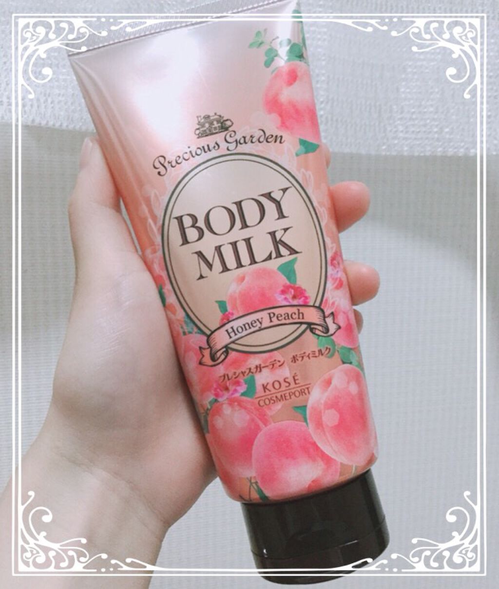 ボディミルク (ハニーピーチ)/プレシャスガーデン/ボディミルクを使ったクチコミ（2枚目）