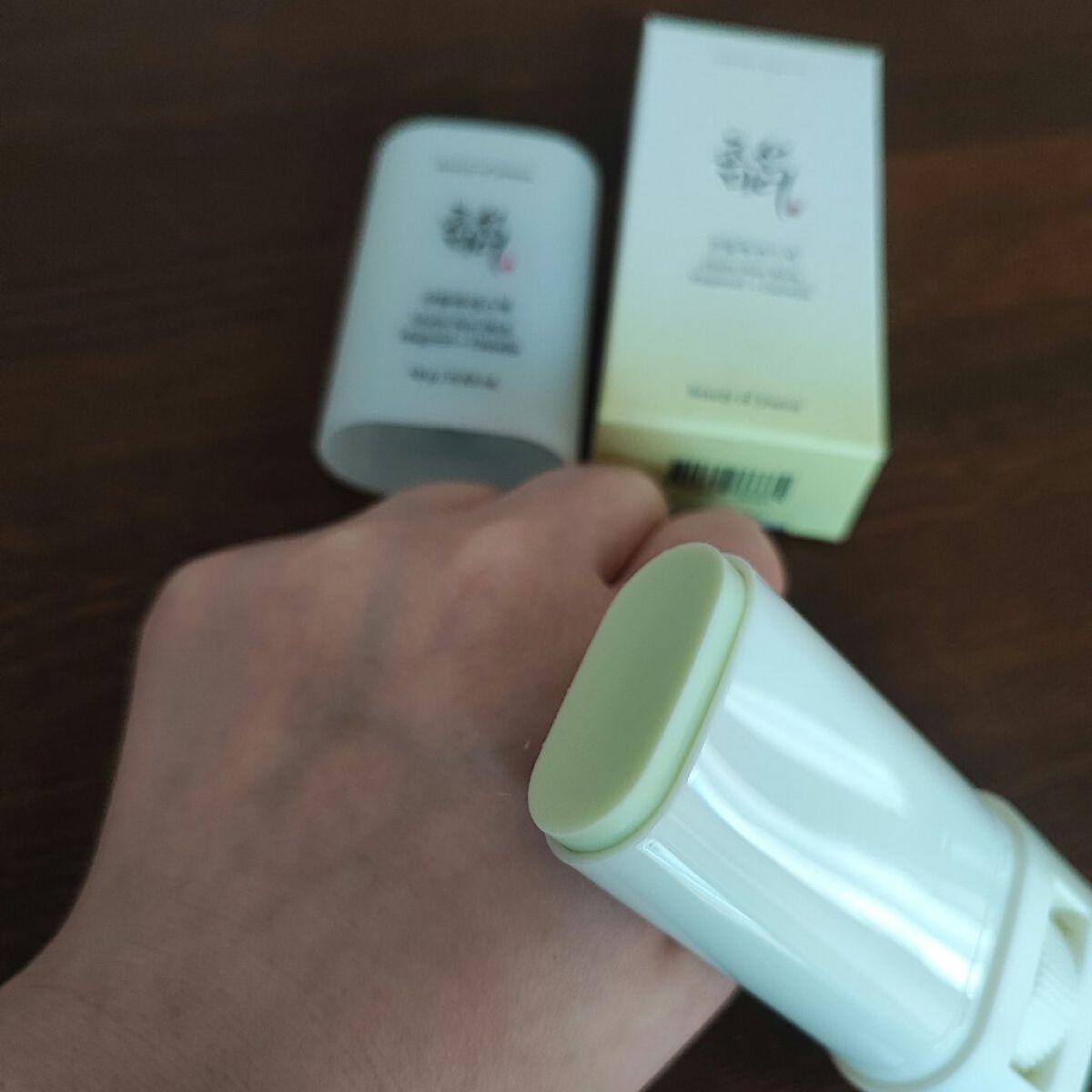 ヨモギサンスティック /Beauty of Joseon/日焼け止めスティックを使ったクチコミ（3枚目）