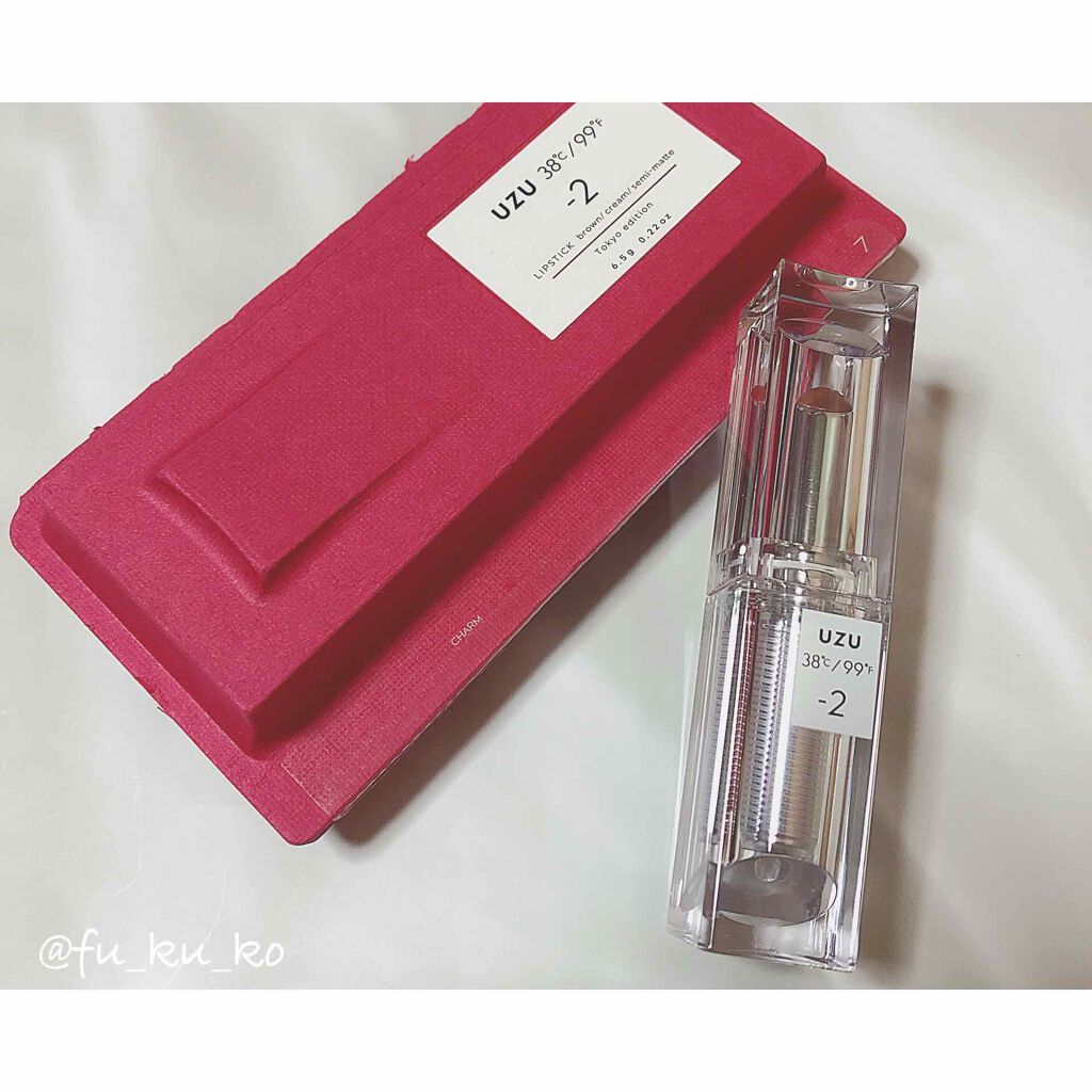  38°C / 99°F Lipstick <TOKYO>/UZU BY FLOWFUSHI/口紅を使ったクチコミ（1枚目）