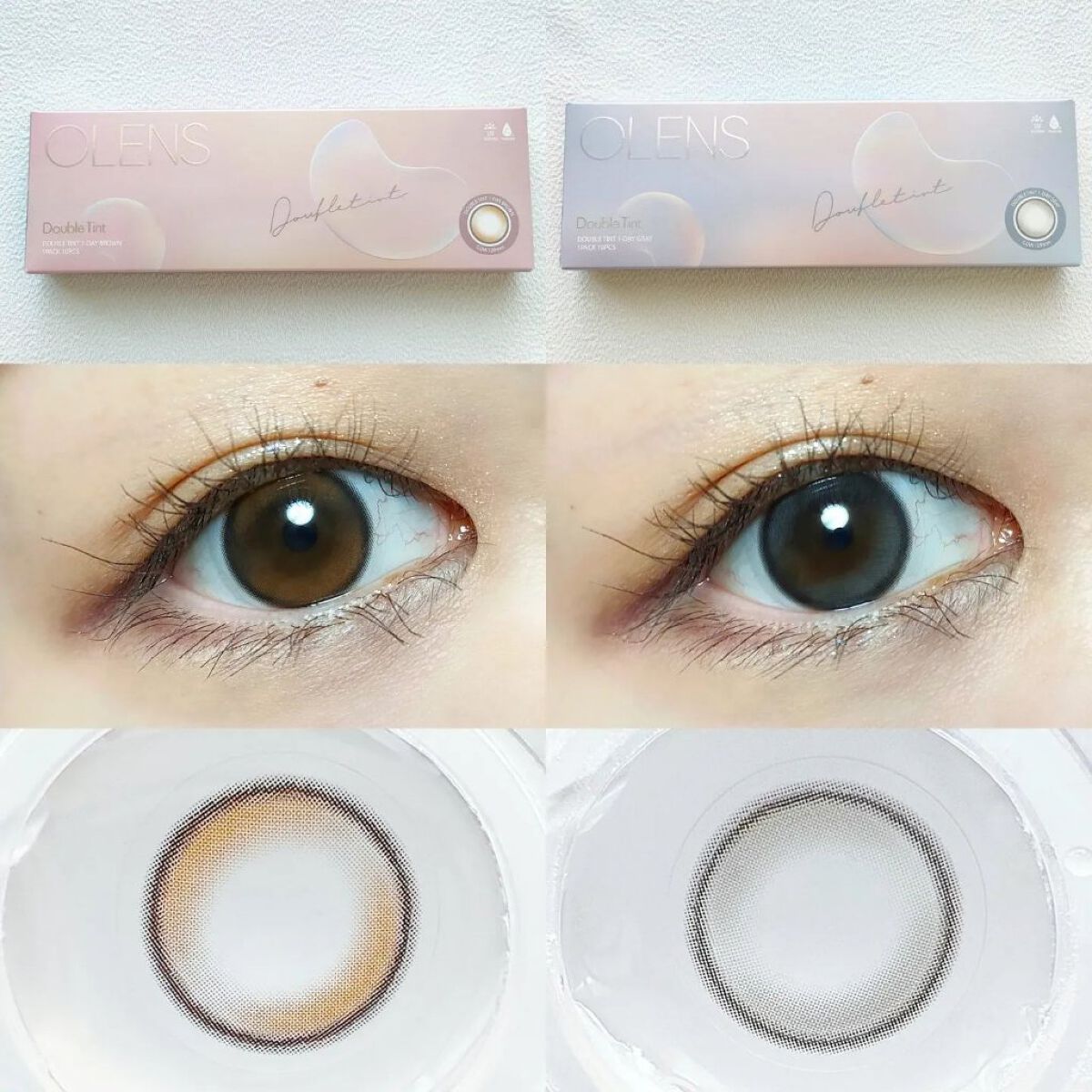 Double Tint 1day/OLENS/カラーコンタクトレンズを使ったクチコミ（1枚目）