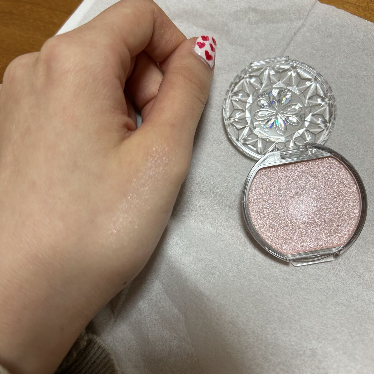 むにゅっとハイライター/キャンメイク/クリームハイライトを使ったクチコミ（2枚目）