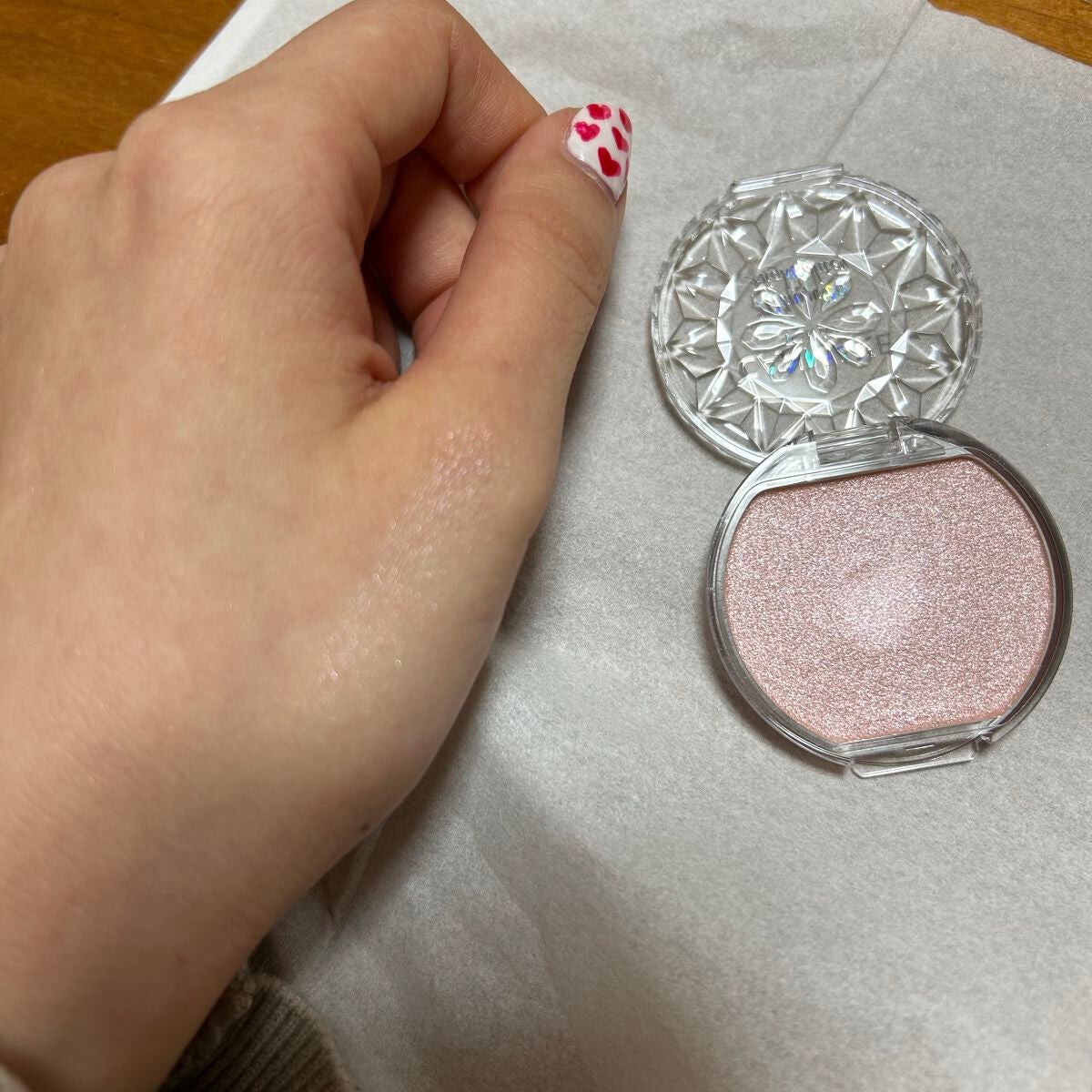 むにゅっとハイライター/キャンメイク/クリームハイライトを使ったクチコミ(2枚目)