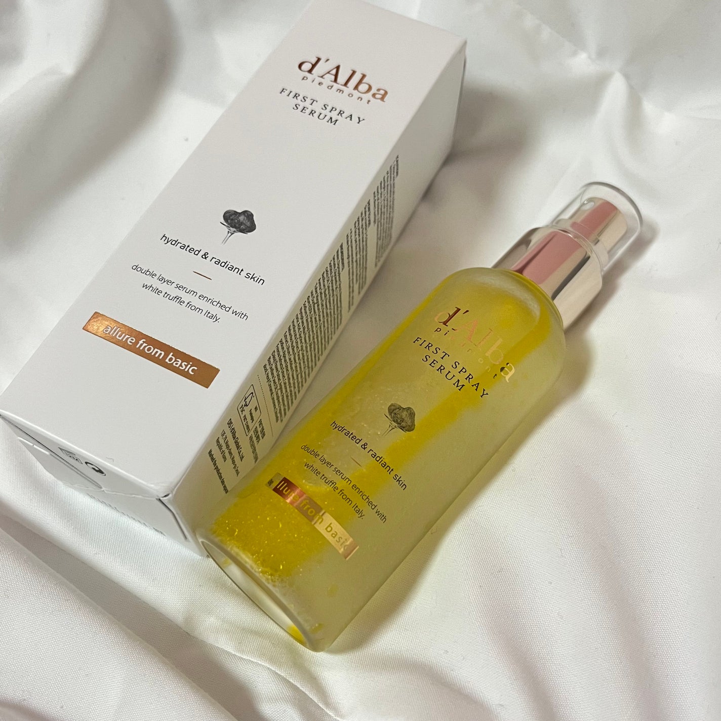 ダルバ ホワイトトリュフファーストスプレーセラム/ダルバ/ミスト状化粧水を使ったクチコミ(1枚目)