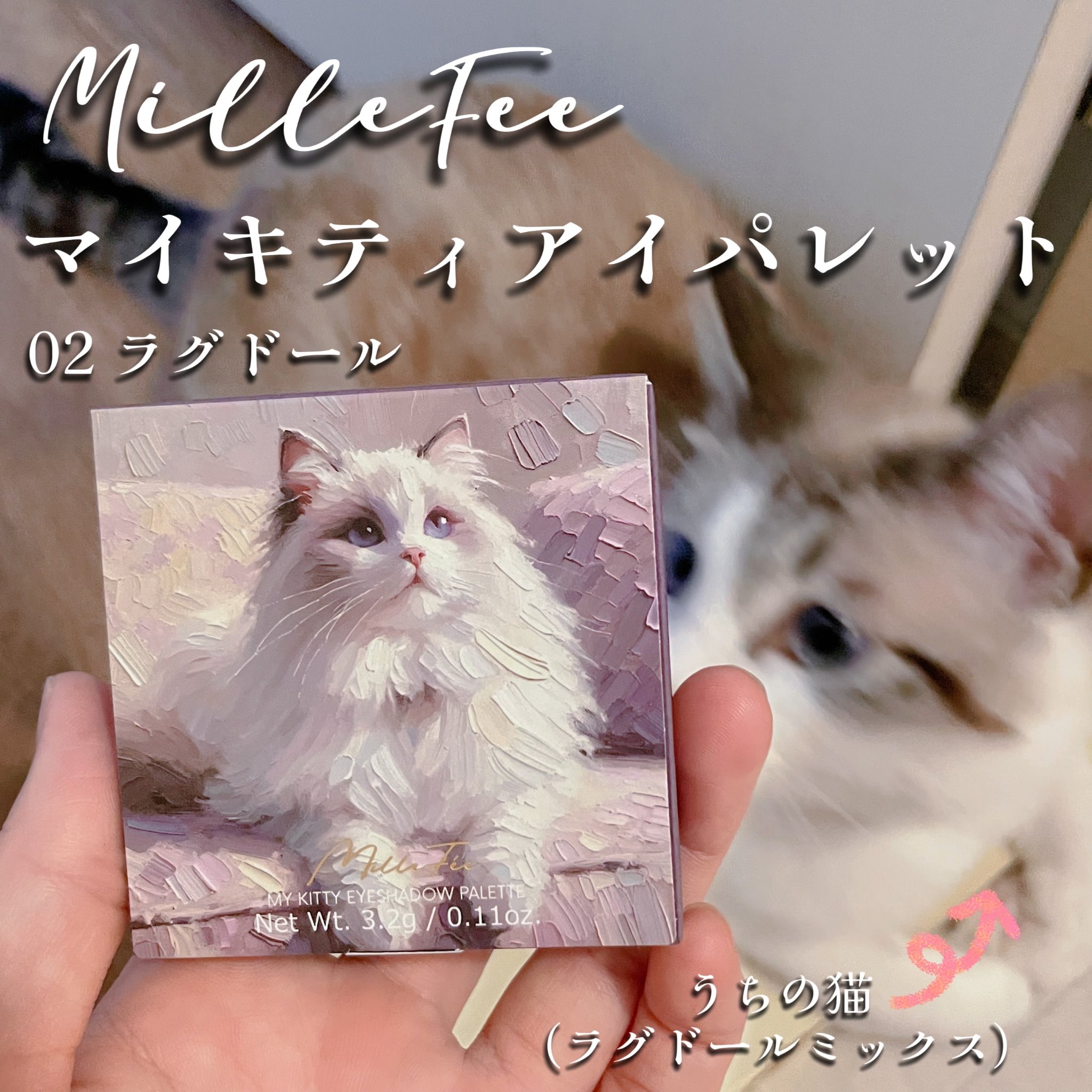 マイキティアイパレット/MilleFée/アイシャドウパレットを使ったクチコミ（2枚目）