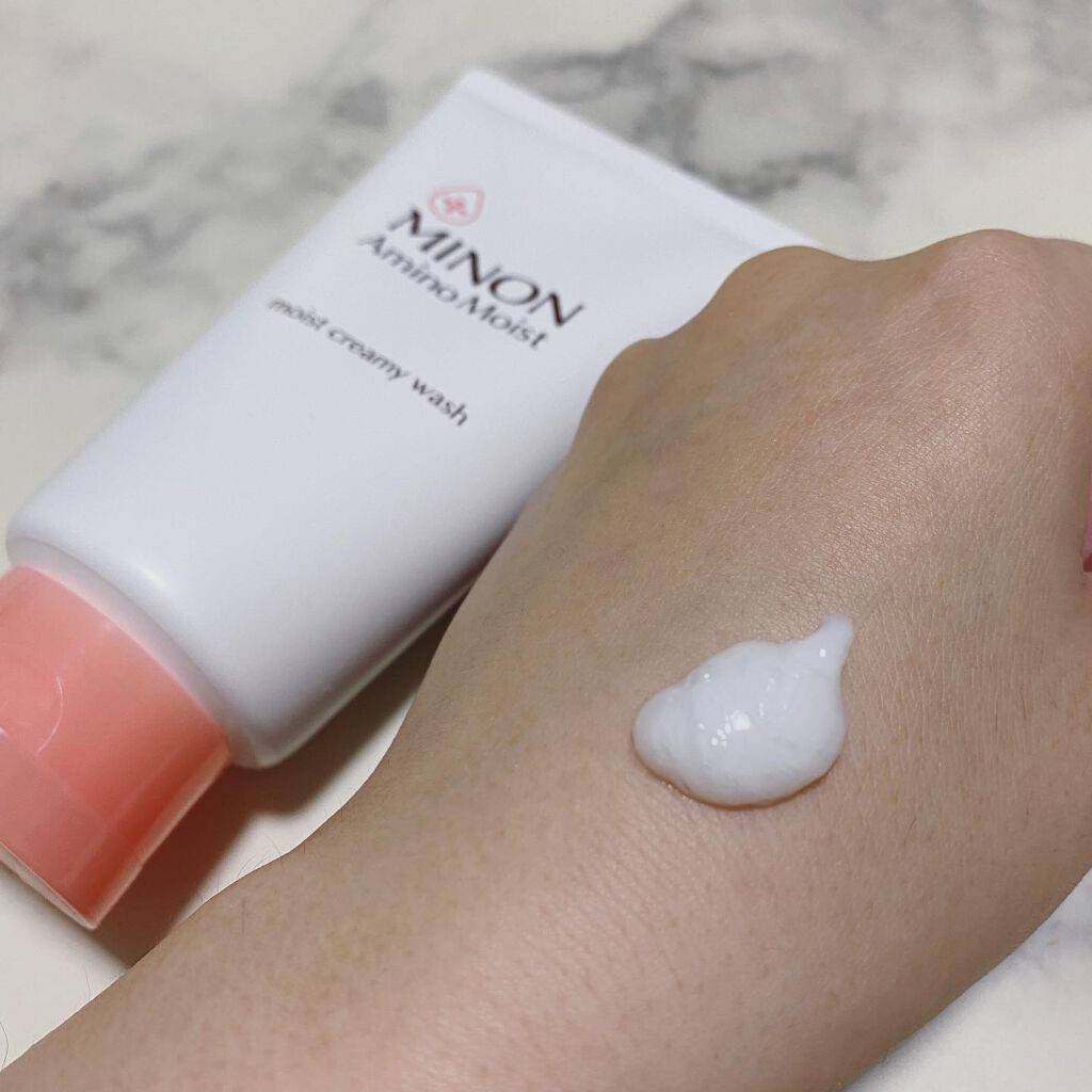 アミノモイスト モイストクリーミィ ウォッシュ/ミノン/洗顔フォームを使ったクチコミ(2枚目)