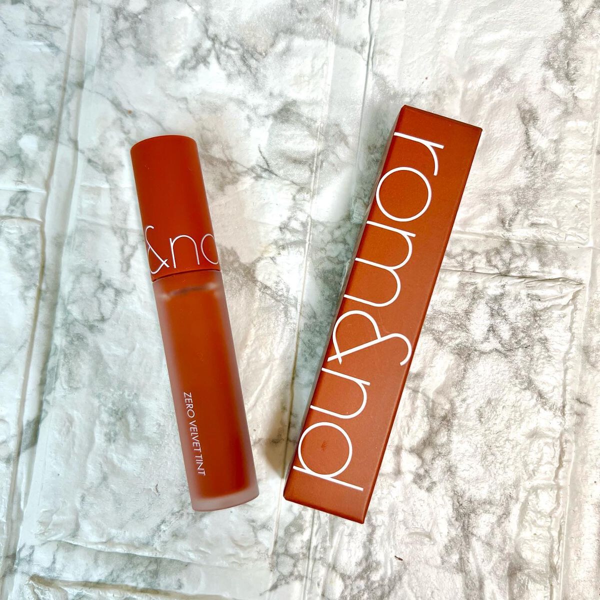 ゼロベルベットティント/rom&nd/リップティントを使ったクチコミ(4枚目)