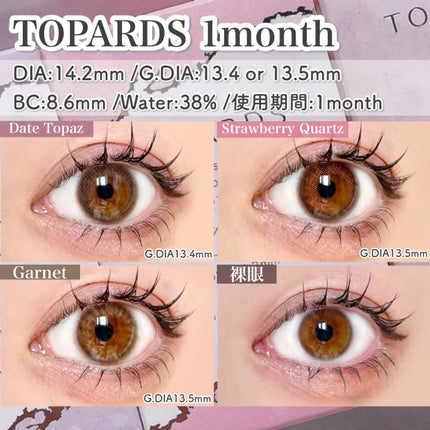 TOPARDS 1month/TOPARDS/1ヶ月(1MONTH)カラコンを使ったクチコミ(2枚目)