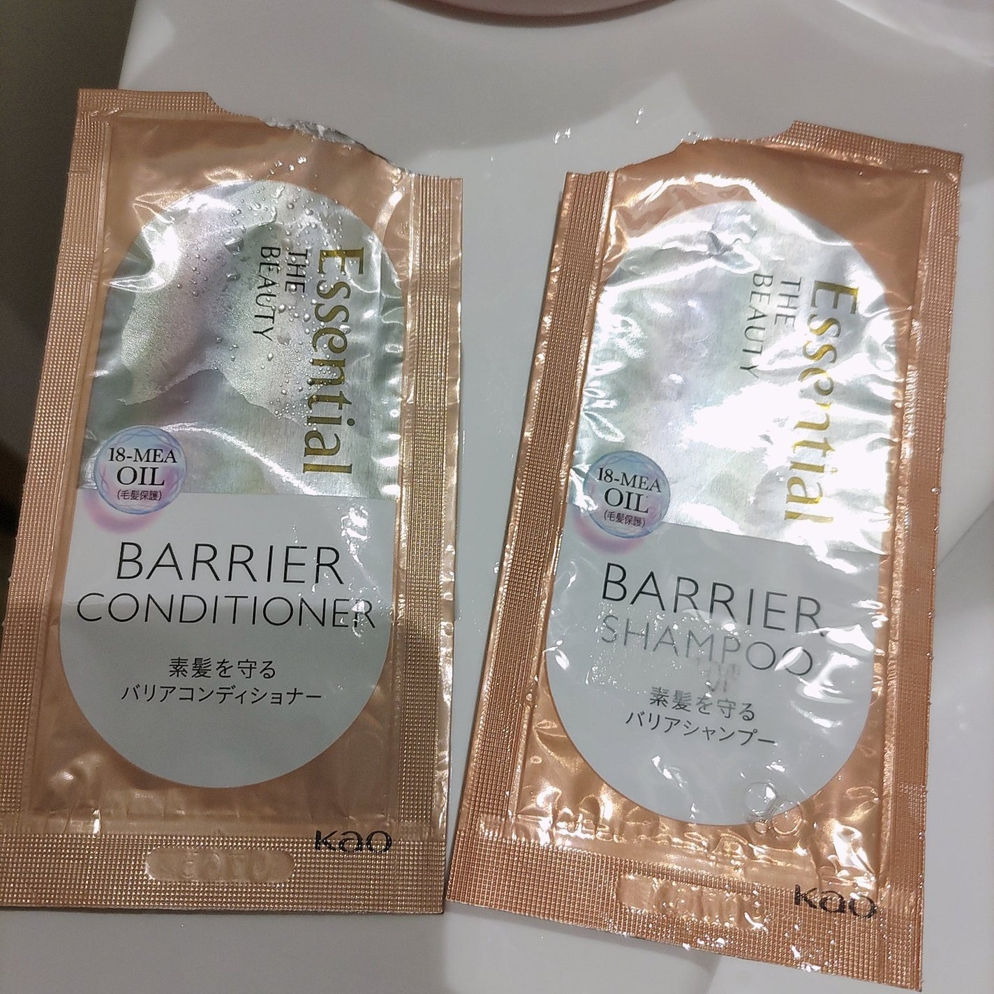 ザビューティ 髪のキメ美容素髪を守る バリアシャンプー/コンディショナー/エッセンシャル/シャンプー・コンディショナーを使ったクチコミ(1枚目)