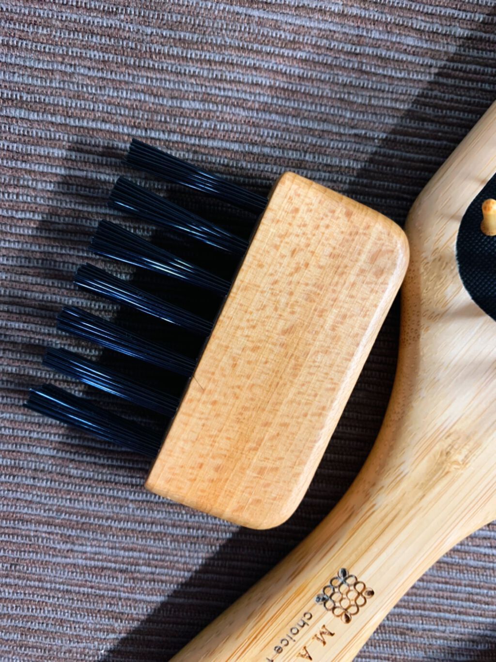 ウッドヘアブラシ ナチュラル/MARKS&amp;WEB/ヘアブラシを使ったクチコミ（2枚目）