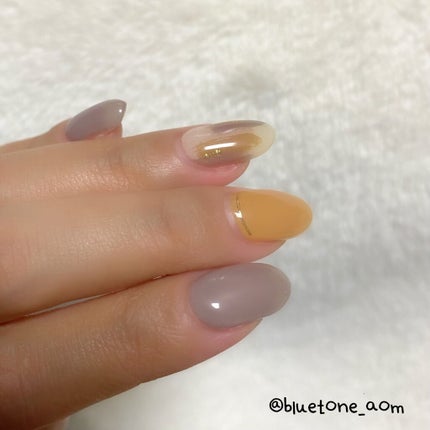 ネイルフィット ジェルネイルシール キャラメルチョコニュアンス/GELATO FACTORY/ネイルシールの画像