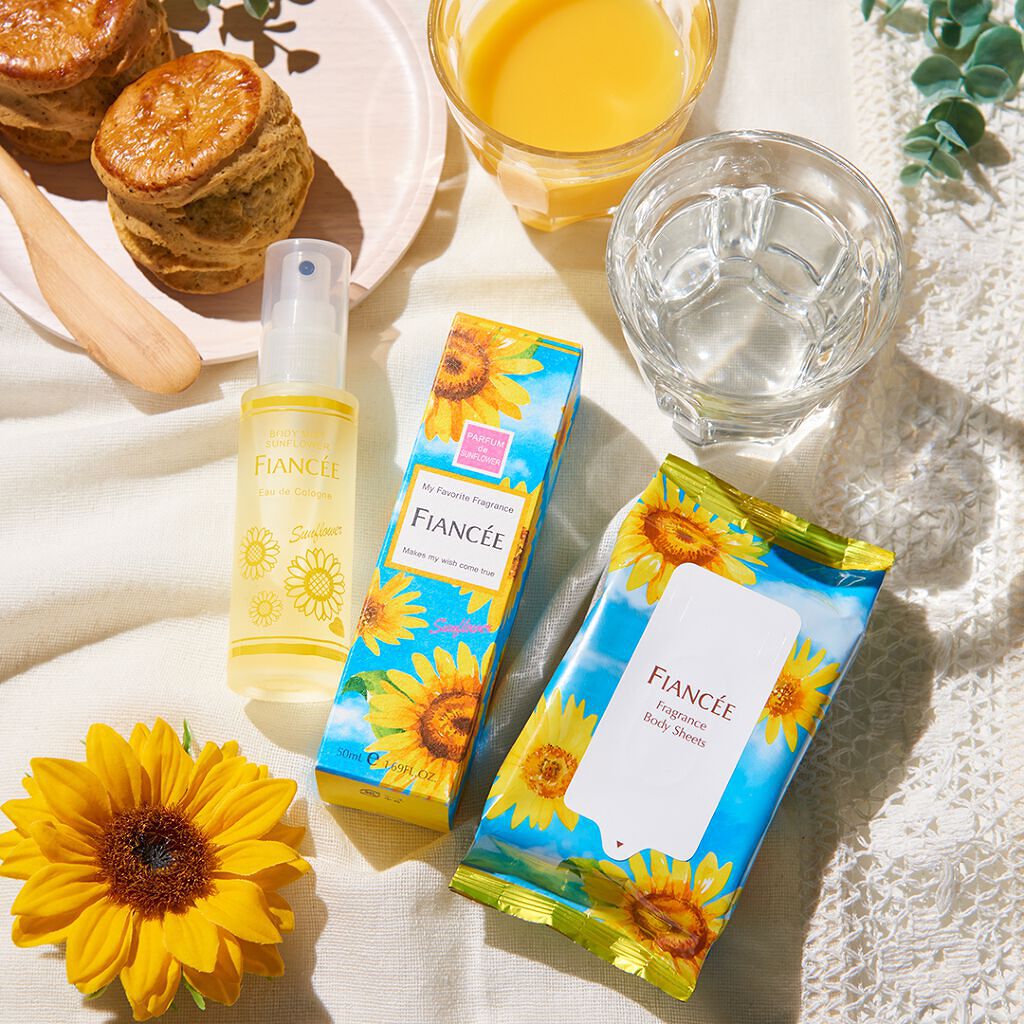 フレグランスボディシート ひまわり/フィアンセ/ボディシートを使ったクチコミ（1枚目）