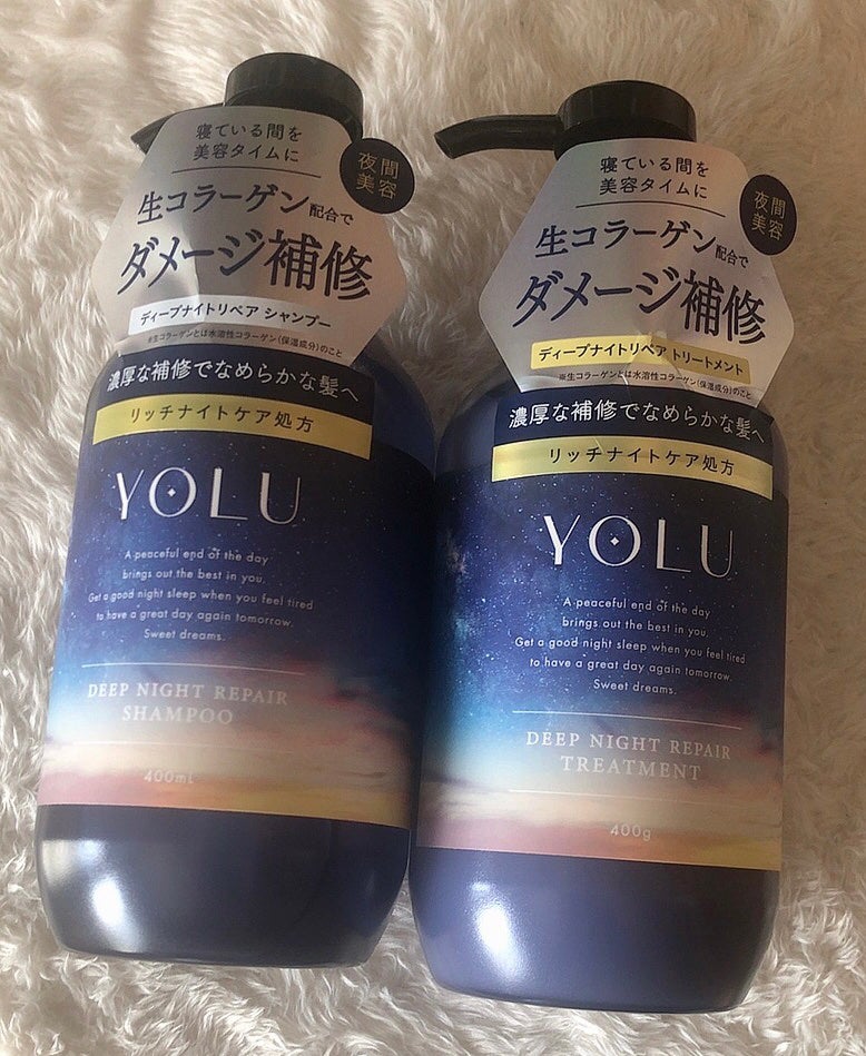 ディープナイトリペアシャンプー/トリートメント/YOLU/市販シャンプーを使ったクチコミ(1枚目)
