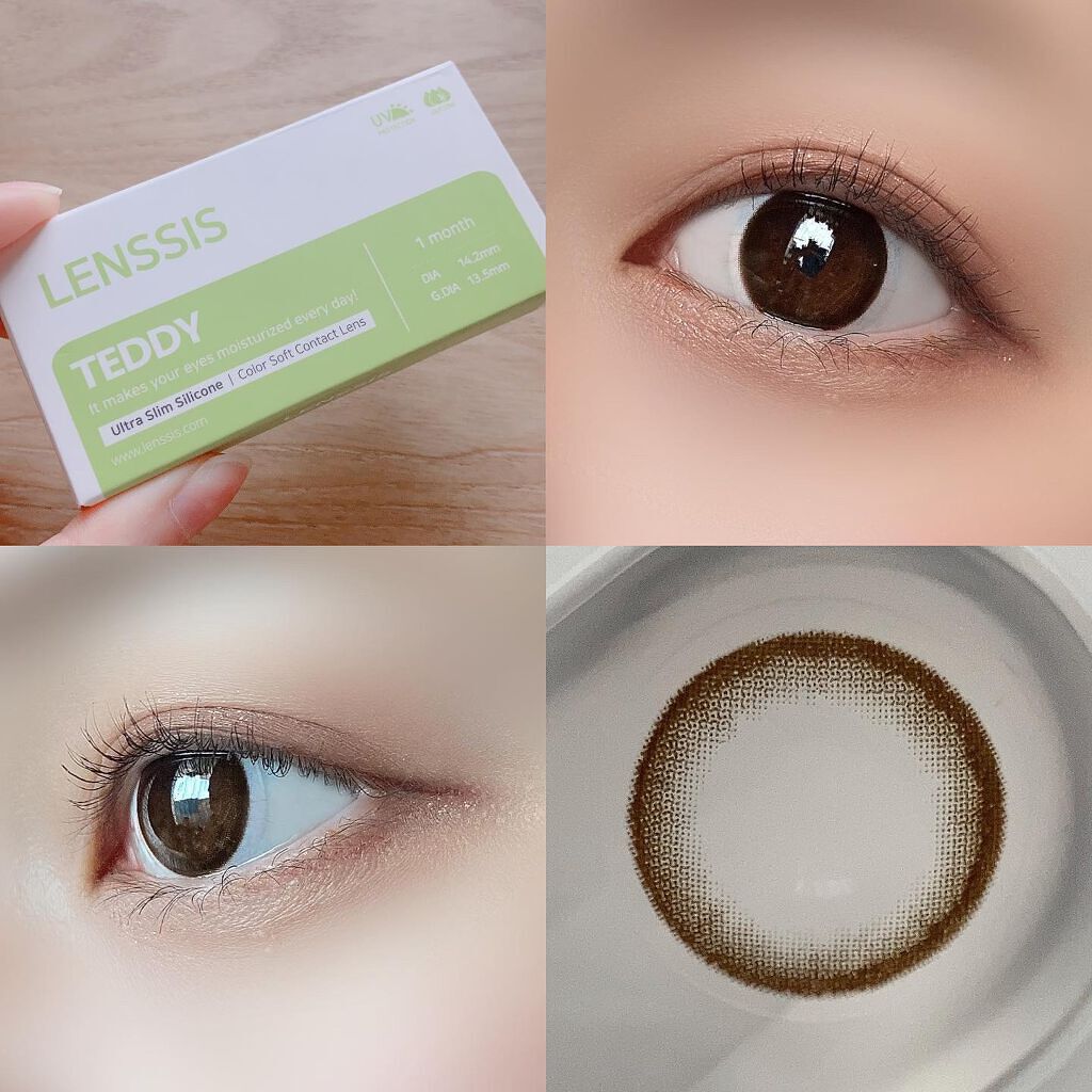 テディシリーズ/LENSSIS/カラーコンタクトレンズを使ったクチコミ(4枚目)