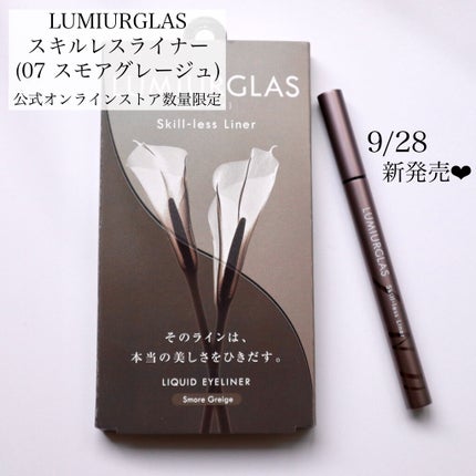 スキルレスライナー/LUMIURGLAS/リキッドアイライナーを使ったクチコミ(2枚目)