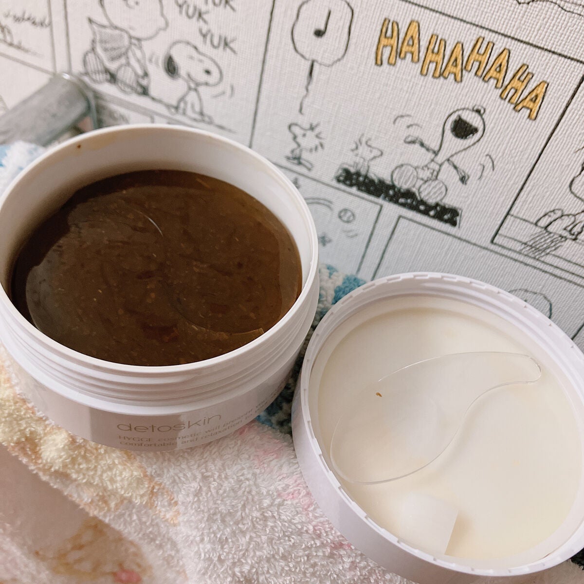 グリーンティー ブライトニング アイマスク /DETOSKIN/アイケア・アイクリームを使ったクチコミ(2枚目)