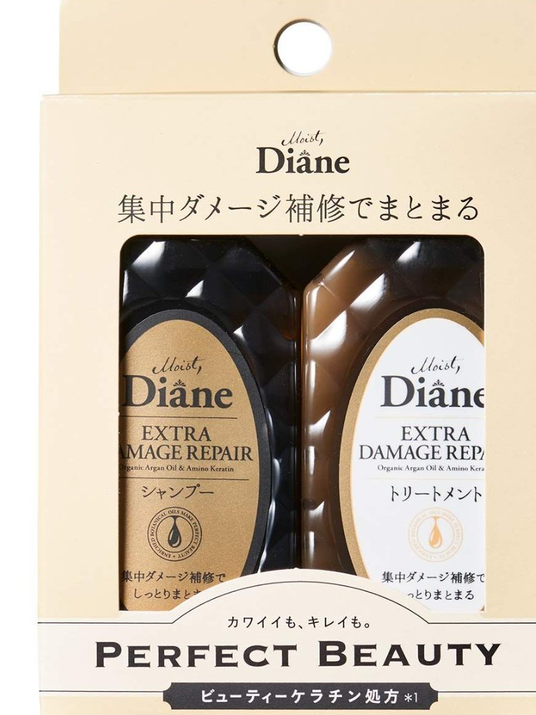 パーフェクトビューティ モイストダイアン エクストラダメージリペア シャンプー/トリートメント シャンプー450ml	/ダイアン/市販シャンプーを使ったクチコミ（1枚目）