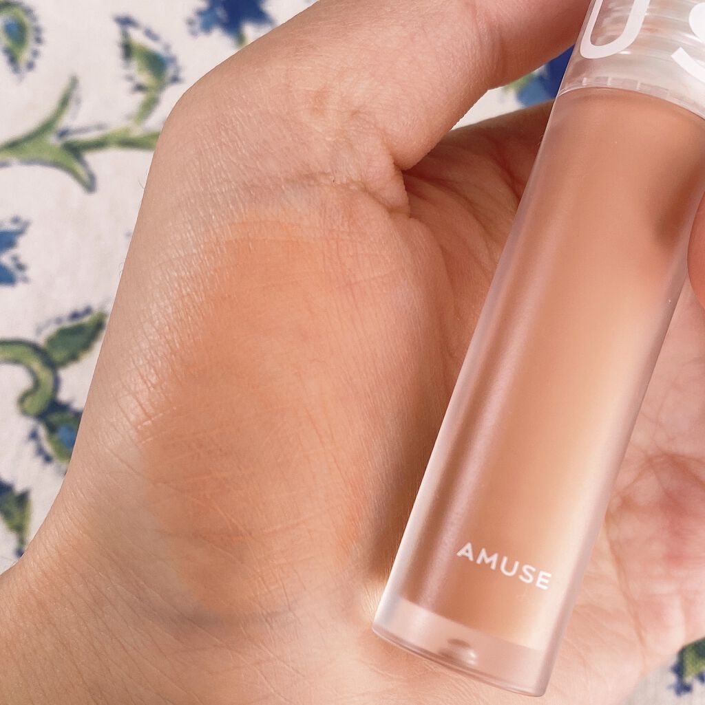 ソフトクリームチーク 60 Marmalade/AMUSE/リキッドチークを使ったクチコミ（2枚目）