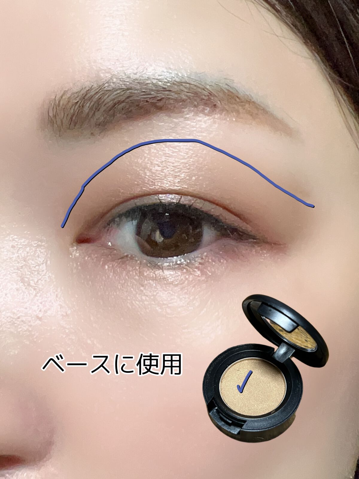 スモール アイシャドウ ソバ/M・A・C/単色アイシャドウを使ったクチコミ（3枚目）