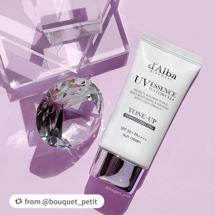 ウォータフルトーンアップサンクリーム/ダルバ/日焼け止めクリームを使ったクチコミ(2枚目)